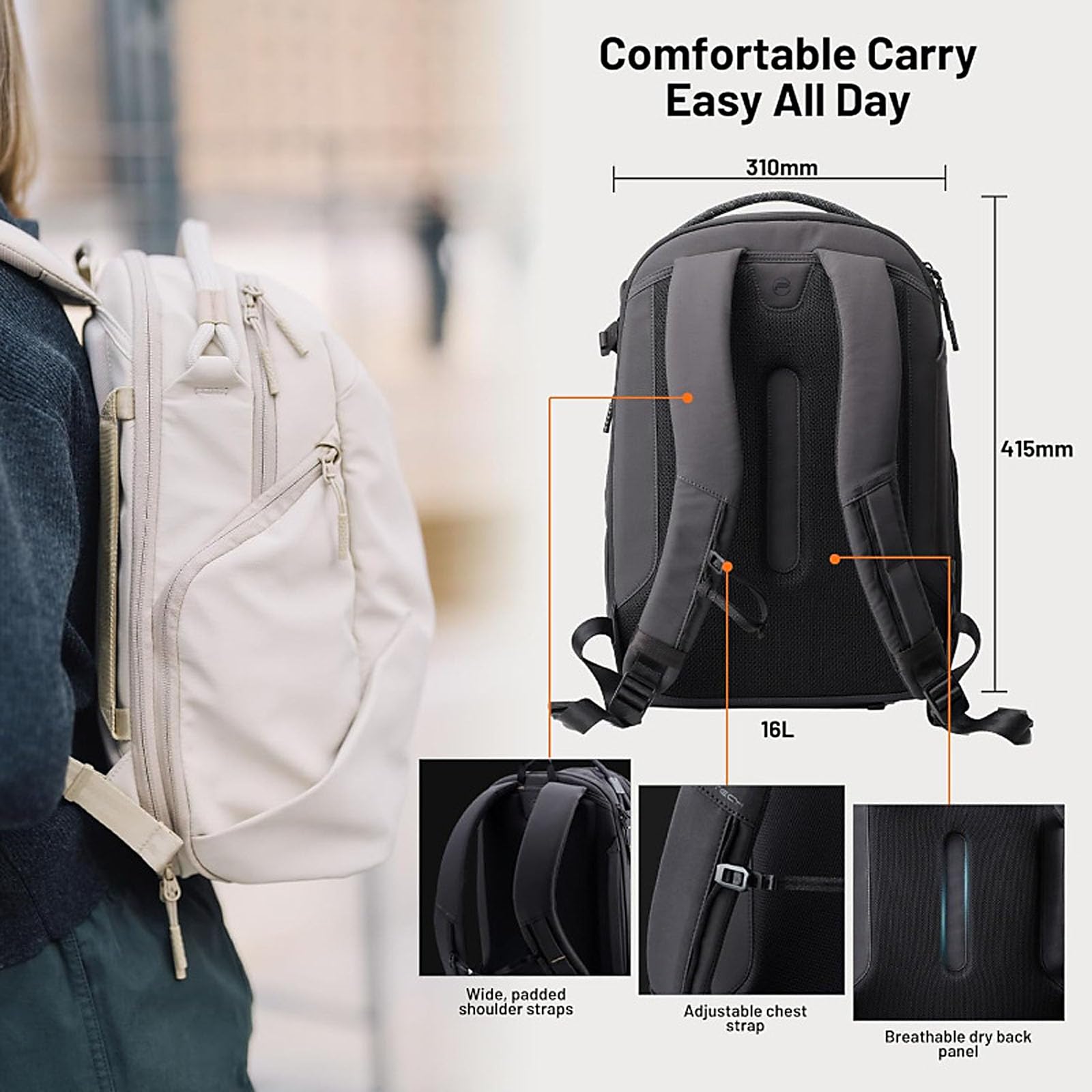 Bolsa para cámara, mochila profesional para cámara DSLR, mochila impermeable para ordenador portátil, Estuche De Viaje, bolsa para fotografía aire de gran capacidad