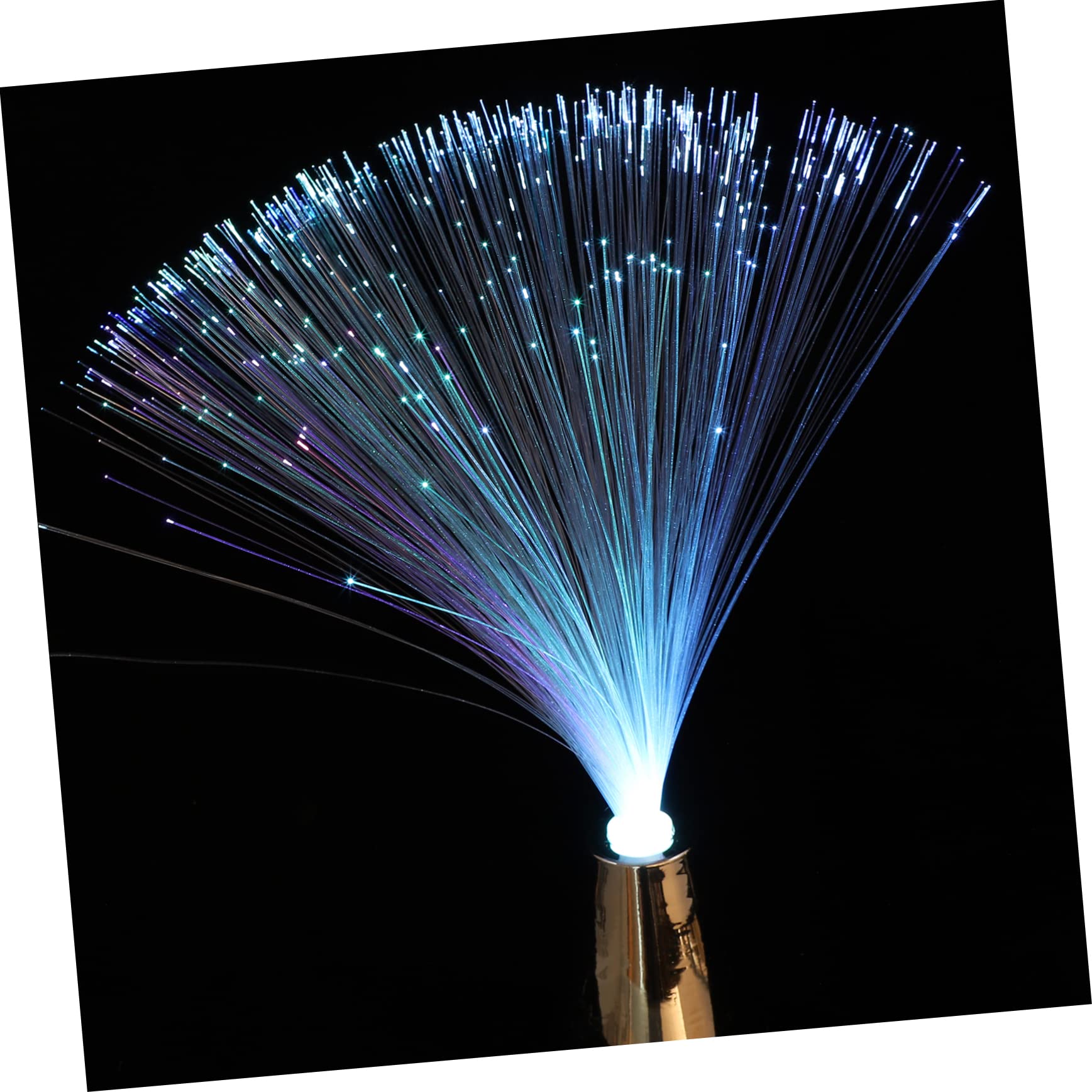 TEHAUX Colorful LED Fiber Optic Lamp Battery Operated Color Changing Decorative Light for Home Wedding Christmas Party Holiday Decoration Creates Romantic Atmosphere with LED