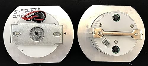 Miniatura 4 de Dolphin Gauges compatible con 1951 1952 Ford Truck 3 38 Gauge Quad Style Dash Panel Inserto Set Mecánico Blanco