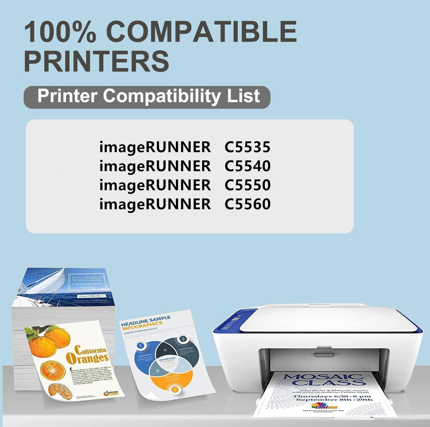 AQINK FM1-N254-000 Fuser Unit Replacement for Canon FM1-N254-000 Fuser Unit Compatible with Canon imageRUNNER C5535 C5540 C5550 C5560 Printers (1-Pack, 110V)