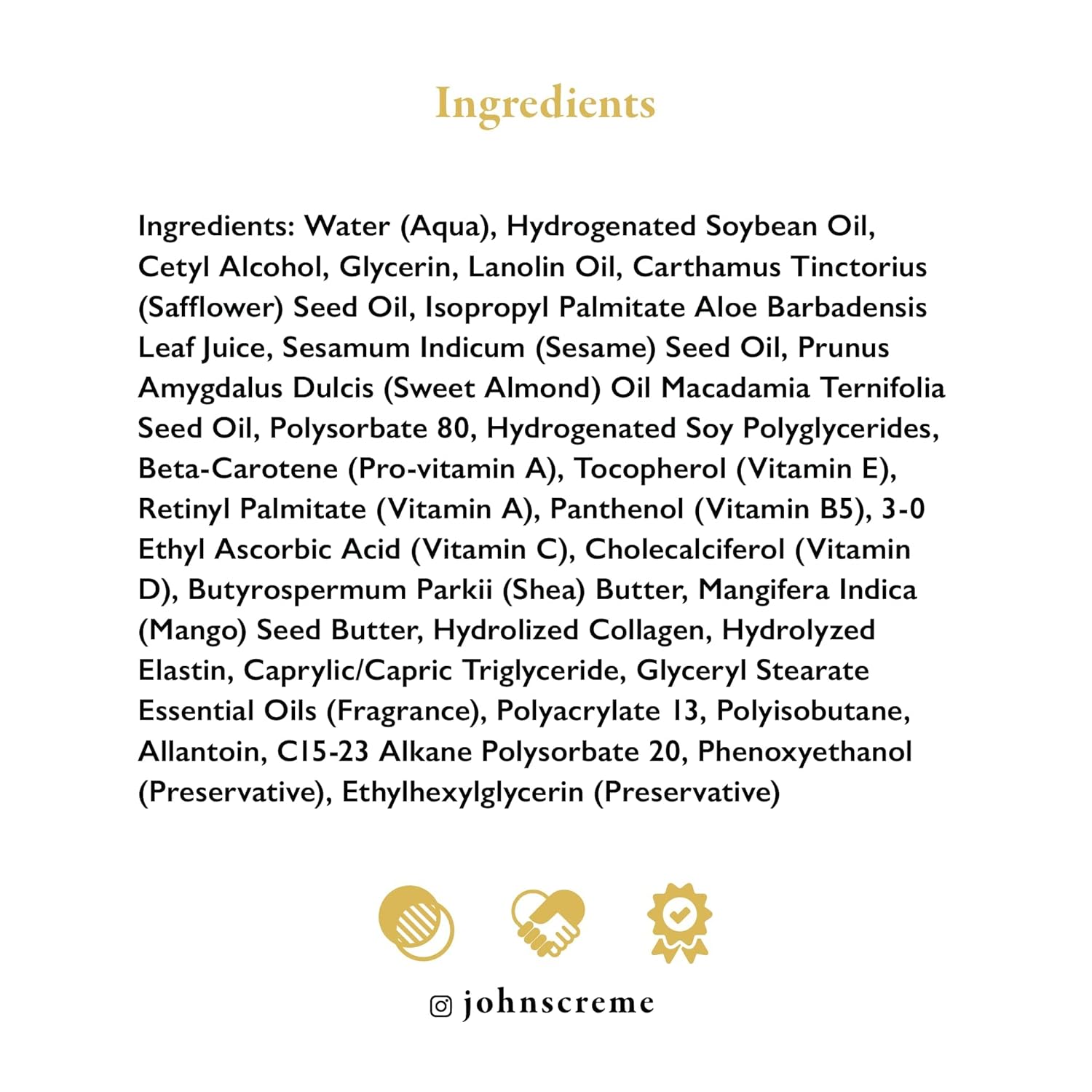 John's Vitamin E, A & D Collagen Cream – 16 oz Aloe-Enriched Moisturiser for Face & Body – Nourishing Vitamin E Skin Cream for Dry, Sensitive Skin - Image 7