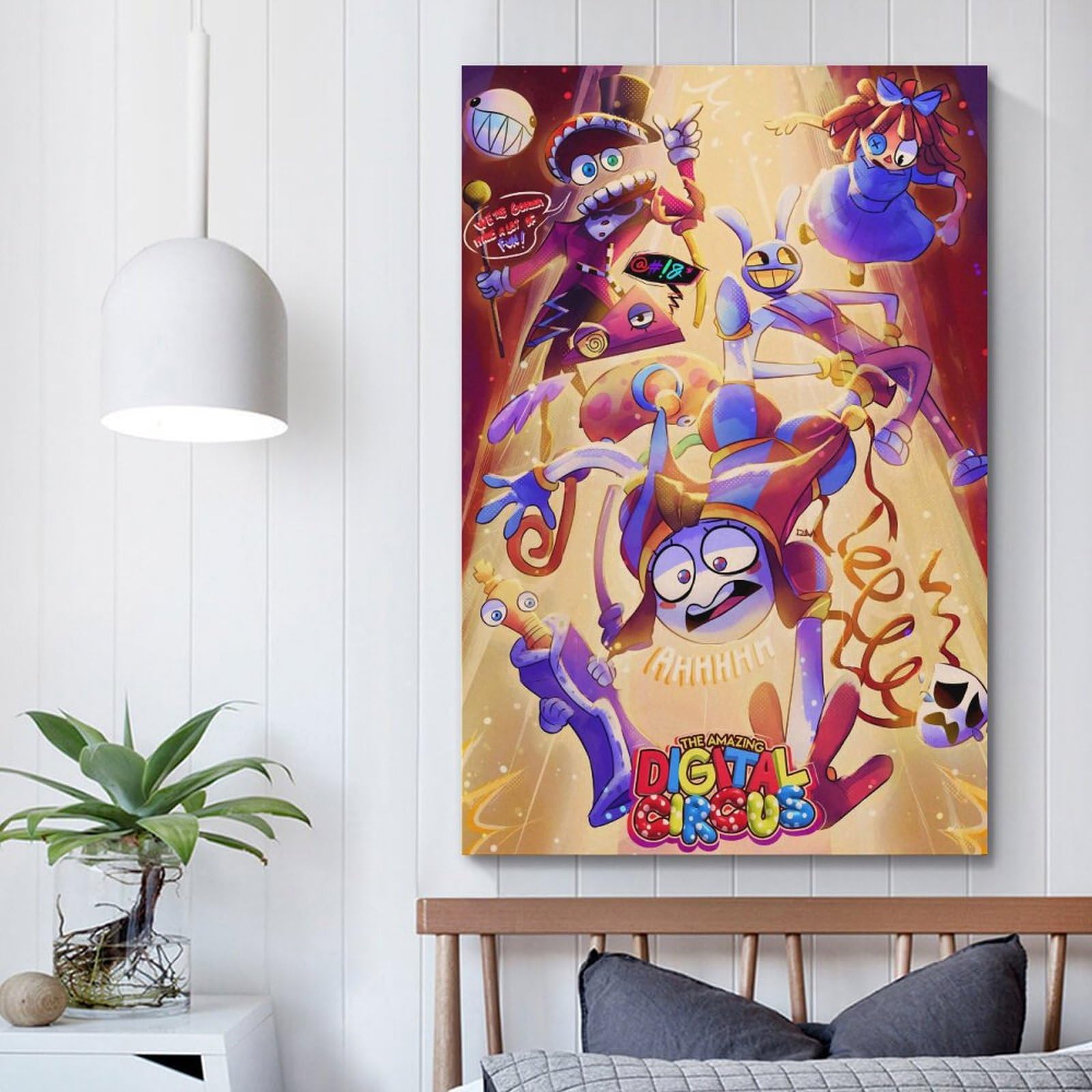 HAYGTRE The Amazing - Poster Digitale Su Tela Con Cornice, 30x45 Cm, Decorazione Artistica Per Camera Da Letto