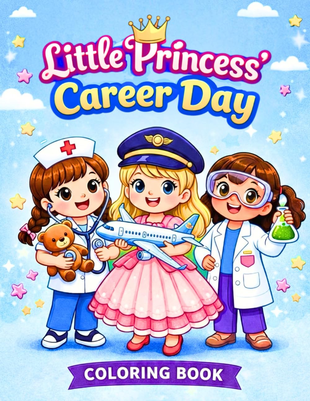 Little Princess’ Career Day Coloring Book: An Adorable and Inspiring Coloring Book Featuring 50 Fun Careers for Little Girls Ages 3–8 (Cute Princess Coloring Book) (Cute Princess Coloring Adventures)