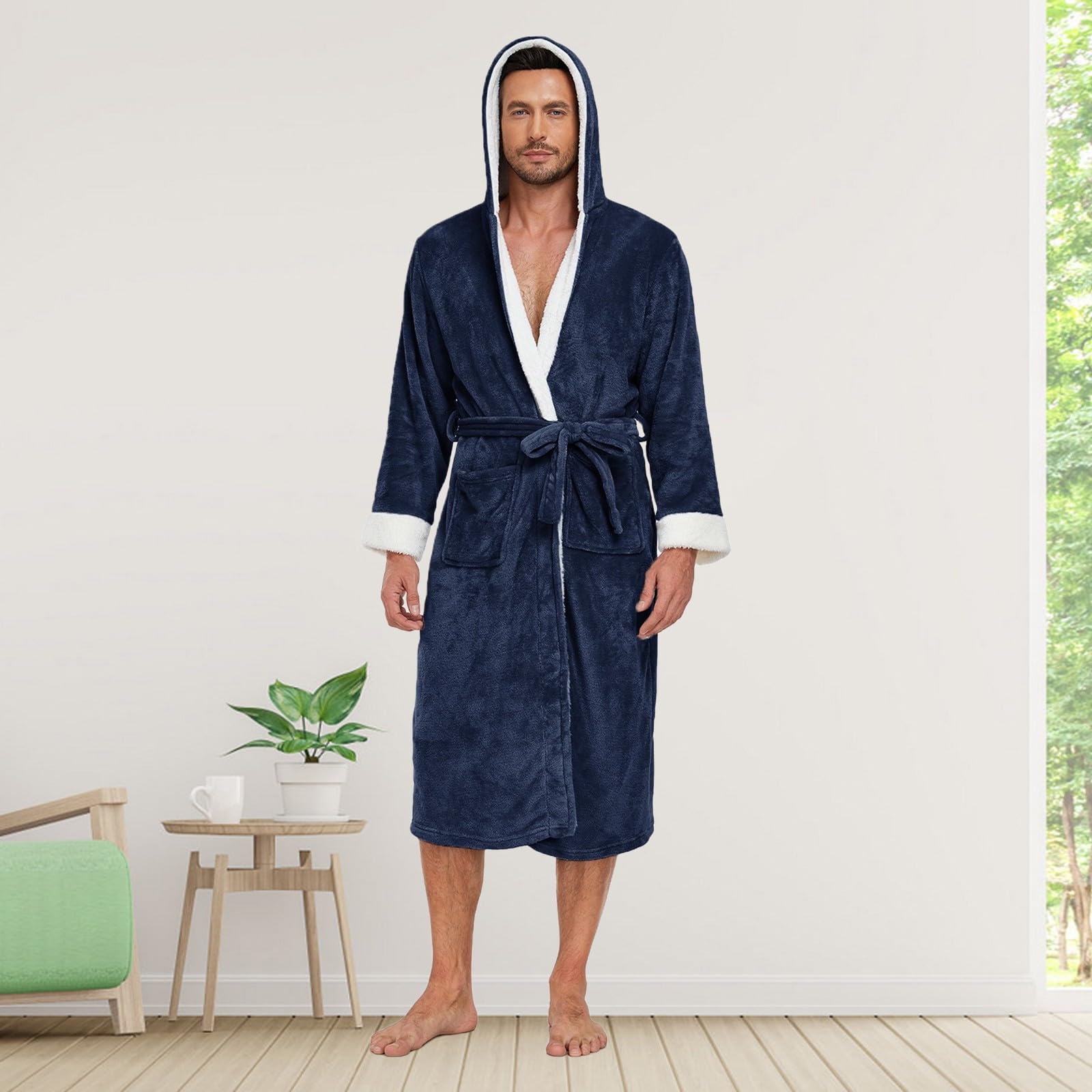 Genérico Albornoz De Franela De Algodón Clothes Hotel Autumn And Winter Pajamas Foto Pantalones Pijama Hombres
