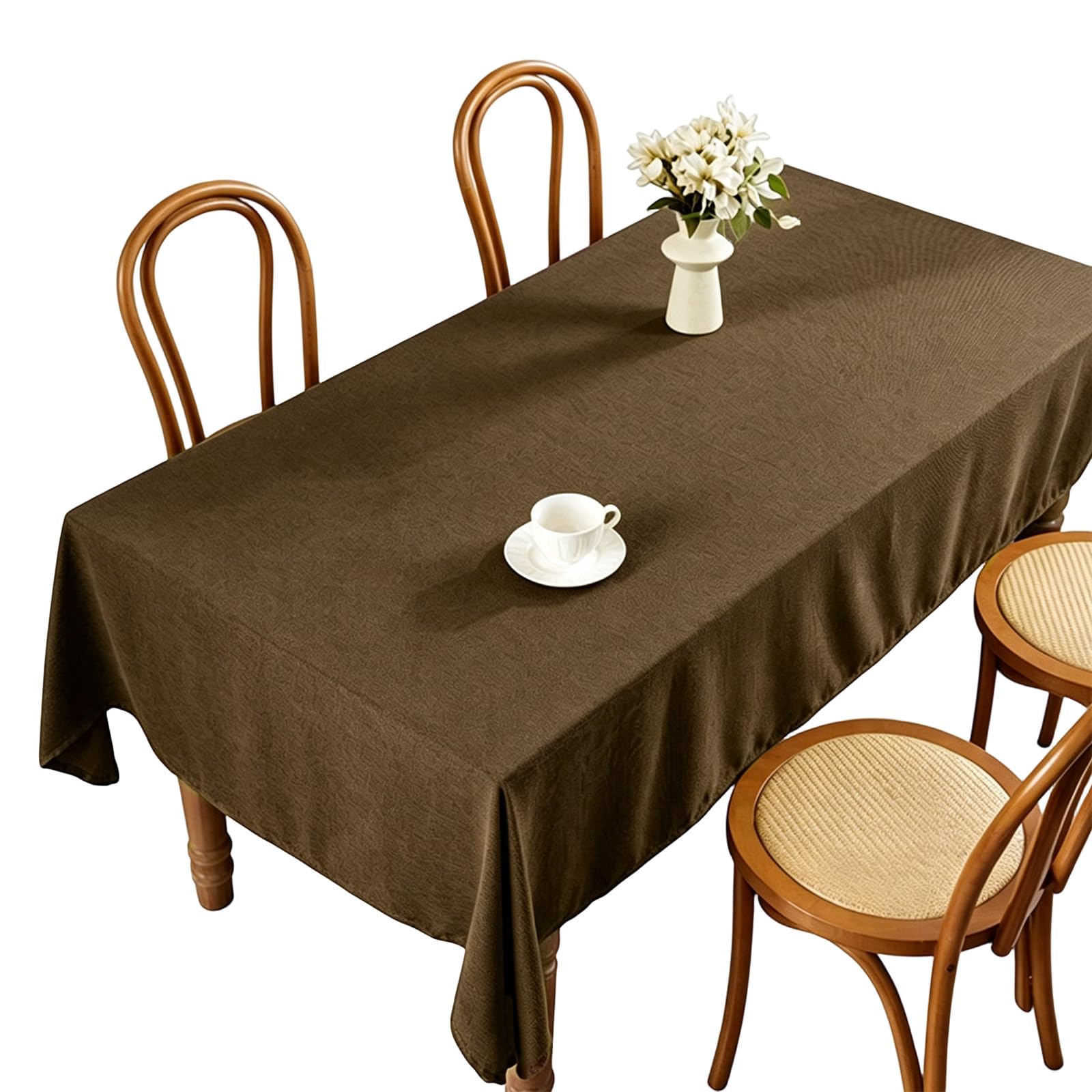 Snorvixre Tablecloth Heatproof for Family Gatherings Outdoor Event Family Dinner Spill Safe Cloth