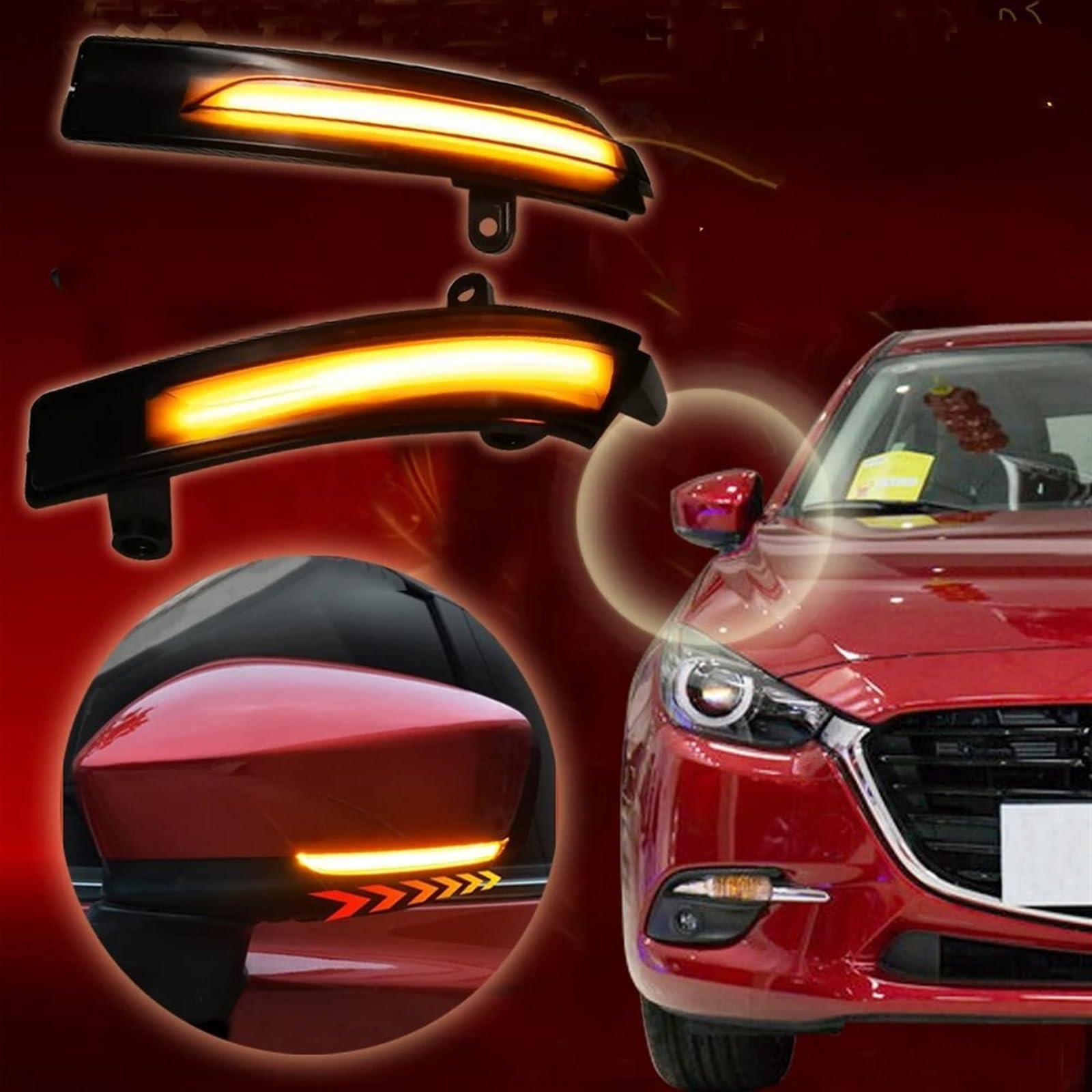 Intermitentes Dinamicos LED Para Mazda 3 6 Para Atenza 2018 Molo Facelift Coche Intermitente Dinámico Indicador Secuencial Luz LED Intermitente Lámpara