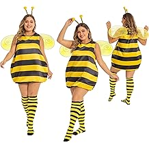 Plus Size Bee Ladybug Costume Adult Women 12-30 Halloween Easy Costume