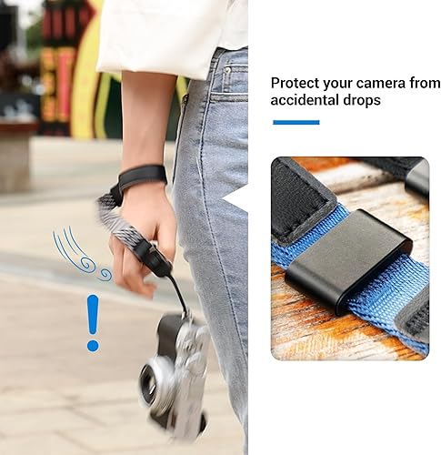Miniatura 5 de Correa de muñeca para cámara con liberación rápida, correa de mano para cámara Sony ZV-E10 A6700 A6600 A6500 A6400 A6300 A6100 A6000 A7C Fuji X100VI