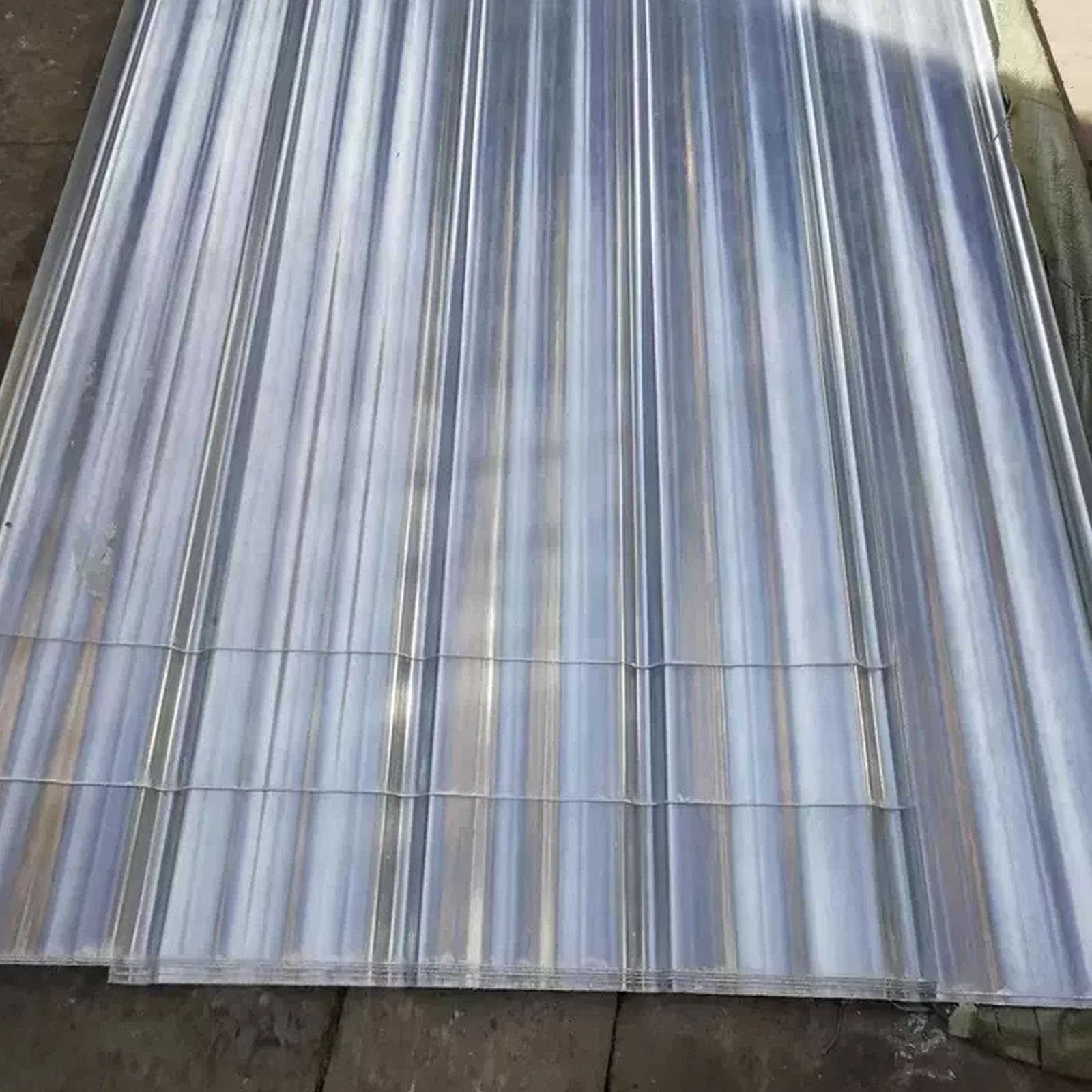 1.2mm Panel Para Tejado Transparente,3/5/6/8/10/13/15pcs Paneles Para Tejado Resistentes Al Impacto,Placa De Iluminación Natural De Fibra De Vidrio,Placa Ondulada Anti-UV (0.9×1.1m,6pcs)