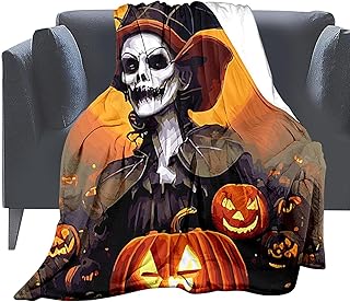 ハロウィンスローブランケット | 39 X59 インチ ハロウィン漫画ブランケット |ソフトフランネルフリーススローブランケット、ハロウィンソファブランケット、子供用ハロウィンフランネルブランケット