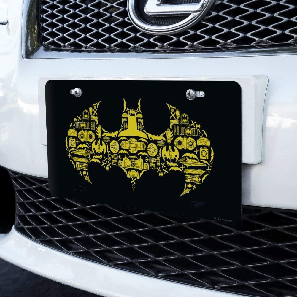 GRAPHICS & MORE Batman Batman Icons Logo Novelty Metal Vanity Tag License Plate