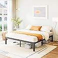 20 Inch Tall Platform Bed Frame King Size Metal Bedframe No Box Spring Needed Heavy Duty Mattress Frames High