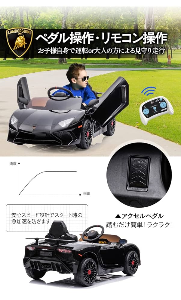 Amazon.co.jp: アイジュトイズ 電動乗用ラジコン ランボルギーニ
