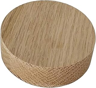 FixtureDisplays® 3" disc Red Oak Raw Lightly Sanded Paperweight Riser Platform Art and Craft 21676-3-NPF