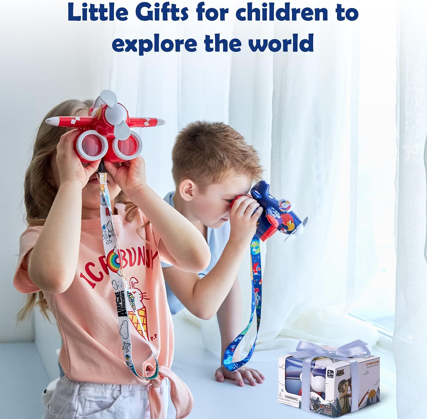iPlay, iLearn Airplane Kids Binoculars, 2 in 1 Flynocular, Boys Outside Explorer Toys, Nature Discovery Bird Watching, Hiking, Camping, Birthday Gifts for 3 4 5 6 7 8 Year Old Toddlers Children Girls : Toys & Games