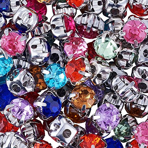 PandaHall - 100 strass da cucire, colori misti