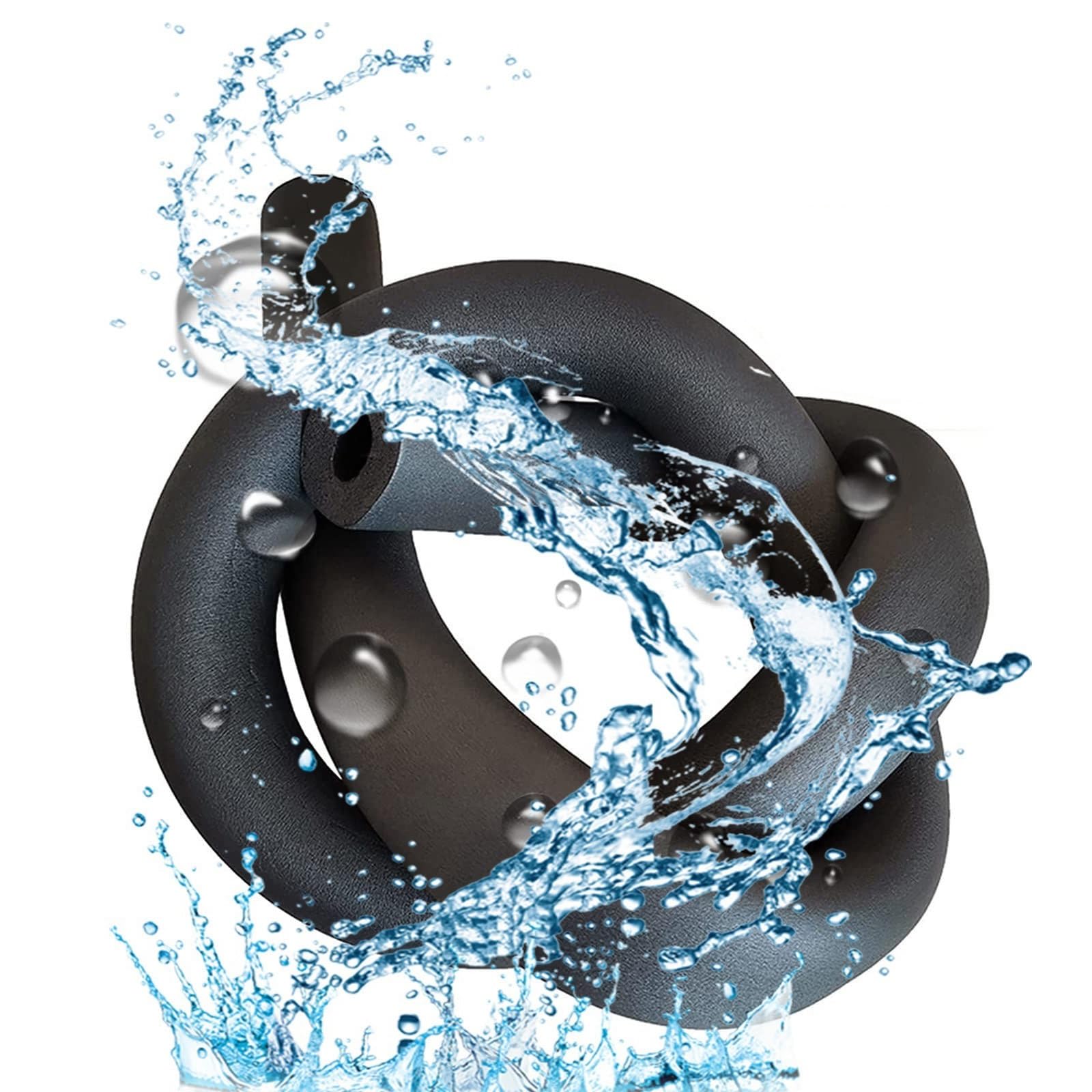 tubo isolante in schiuma, Antigelo Isolamento termico Tubo in gomma e schiuma plastica Nero(20mm)