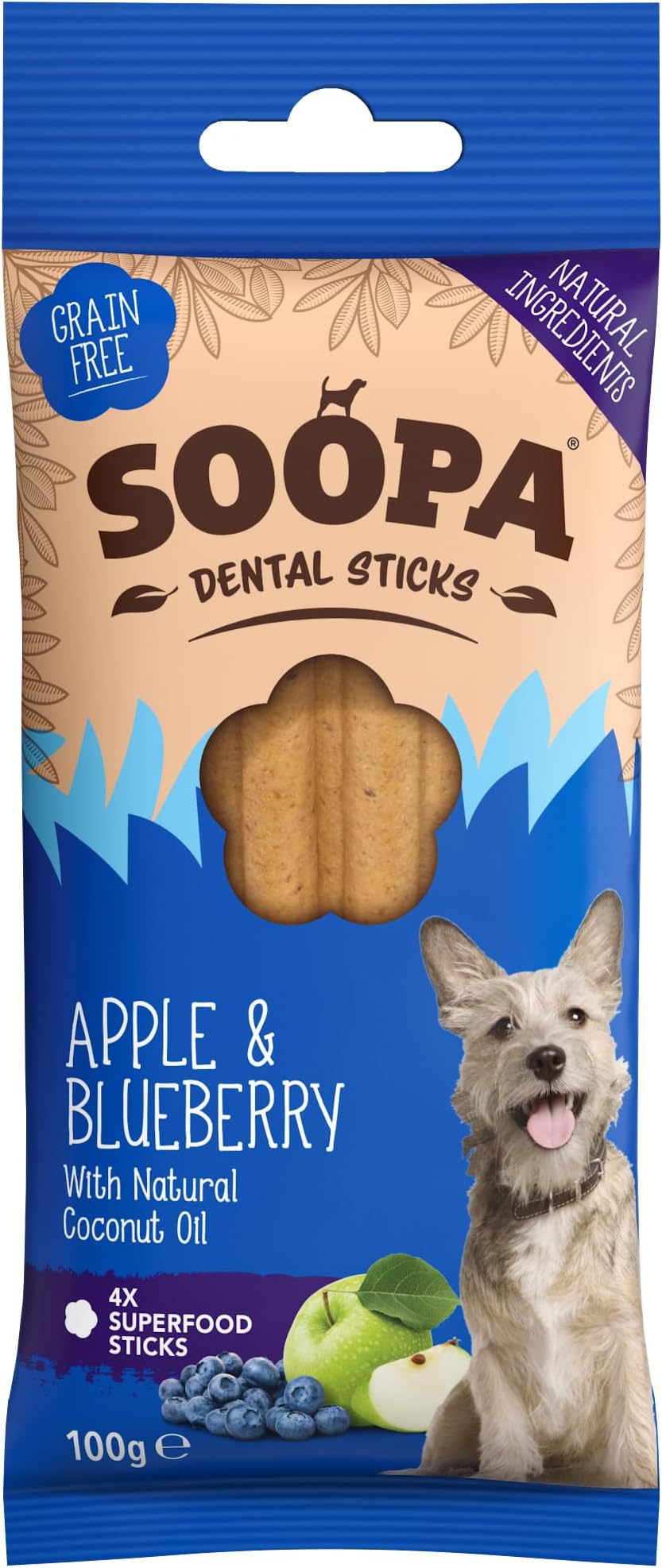 Apple & Blueberry Dental Sticks