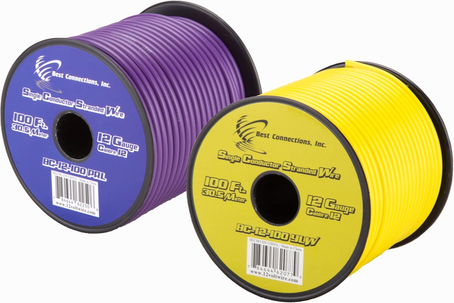 2 Rolls Audiopipe 100' Feet 12 GA Gauge AWG Primary Remote
