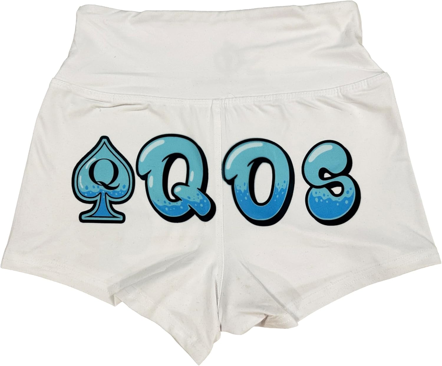 QoS Women's Yoga Shorts, Booty Cut, Black