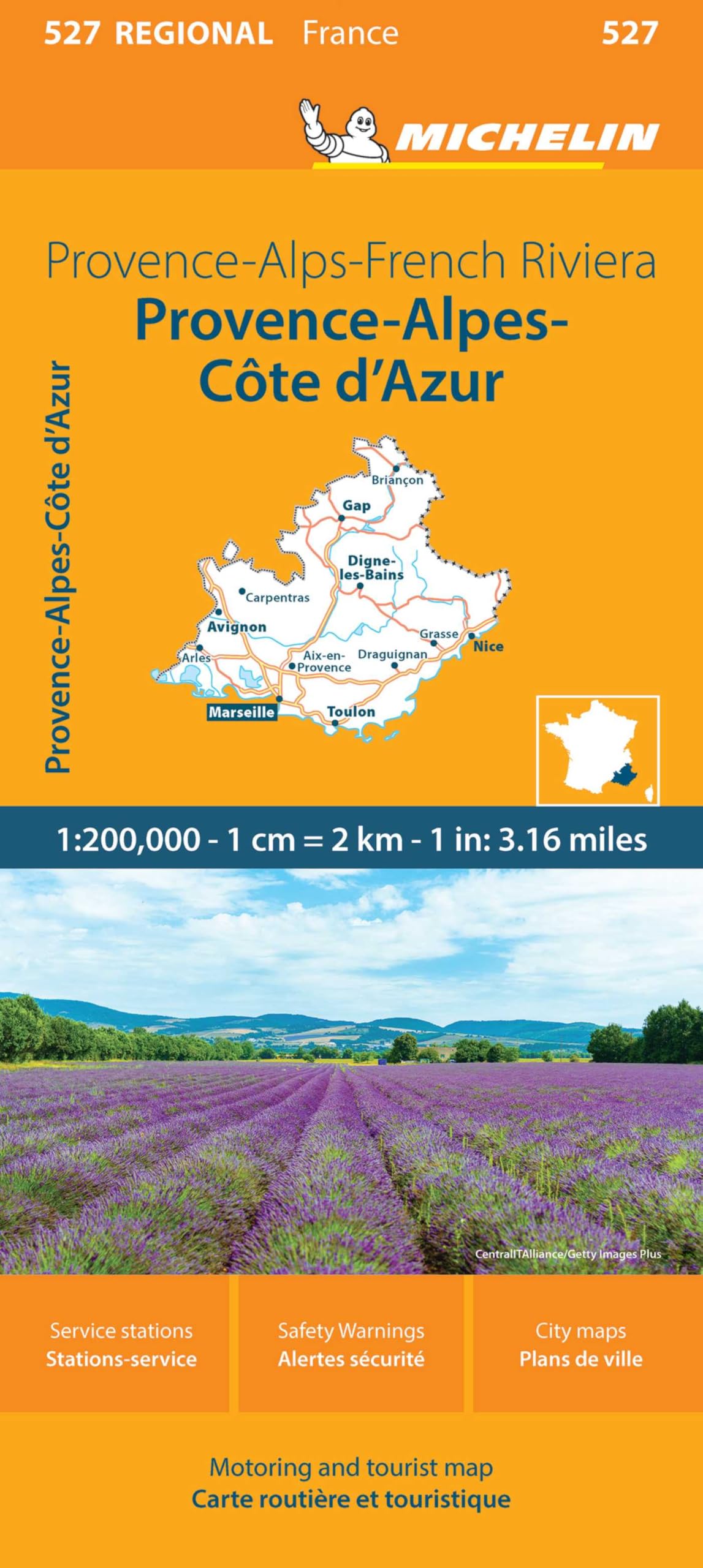 Provence- Alps - French Riviera - Michelin Regional Map 527 (Michelin Maps, 527)