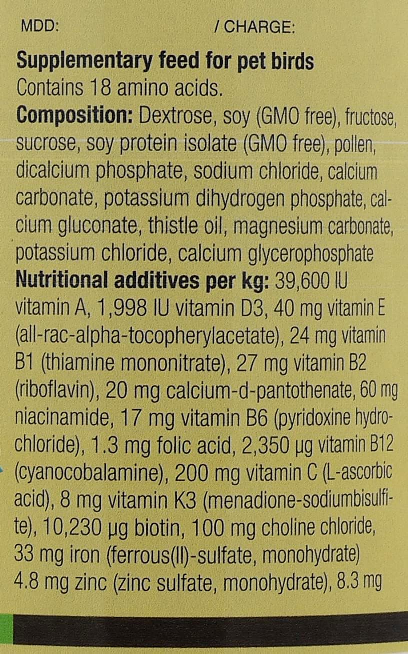 Nekton Tonic-K Restorative Supplement for Seed-Eating Birds 1000g, (2.2Lb)