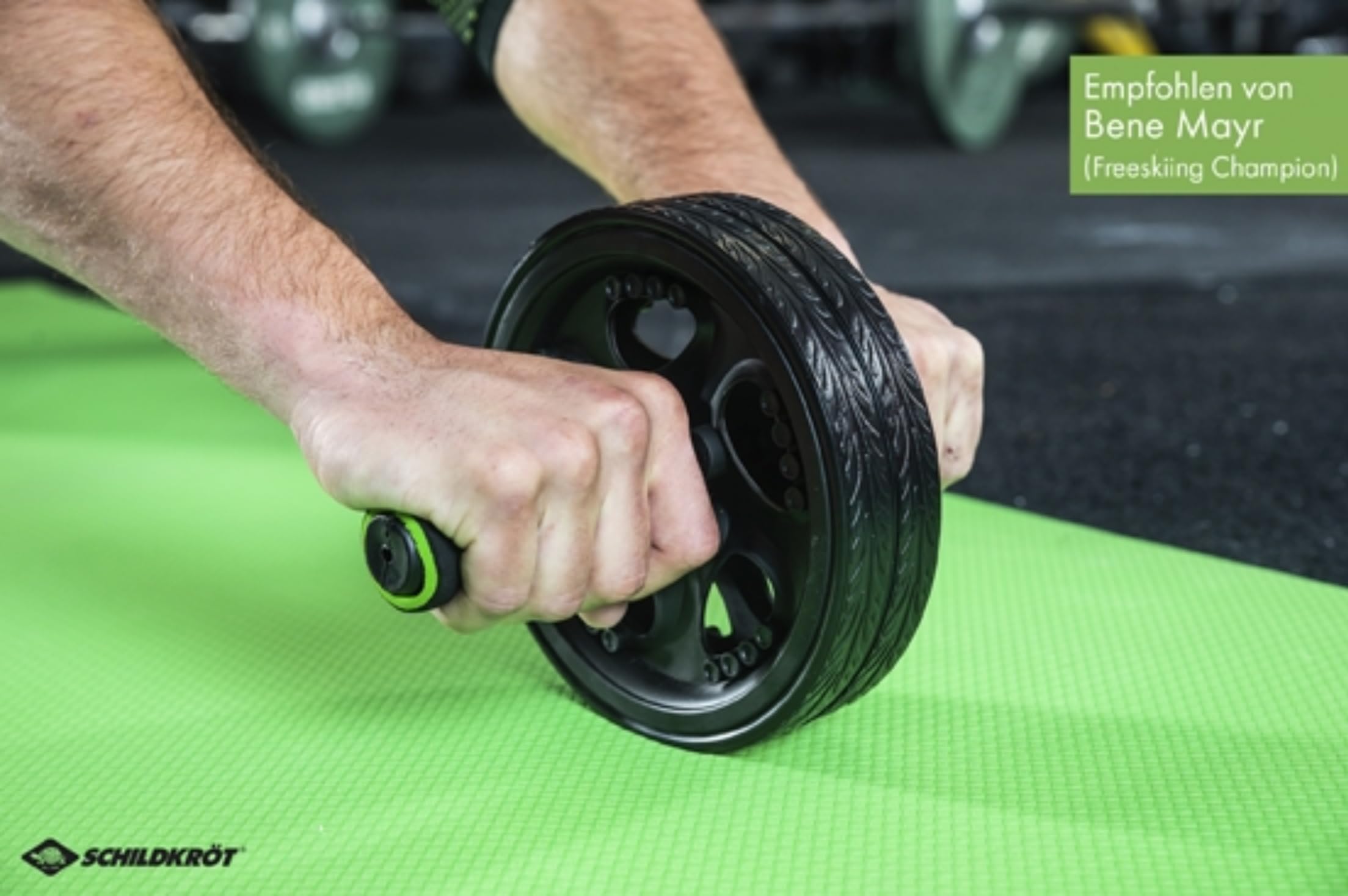 Bauchtrainer Roller Schildkröt Dual Core Wheels Dual Roller, 2 Pcs