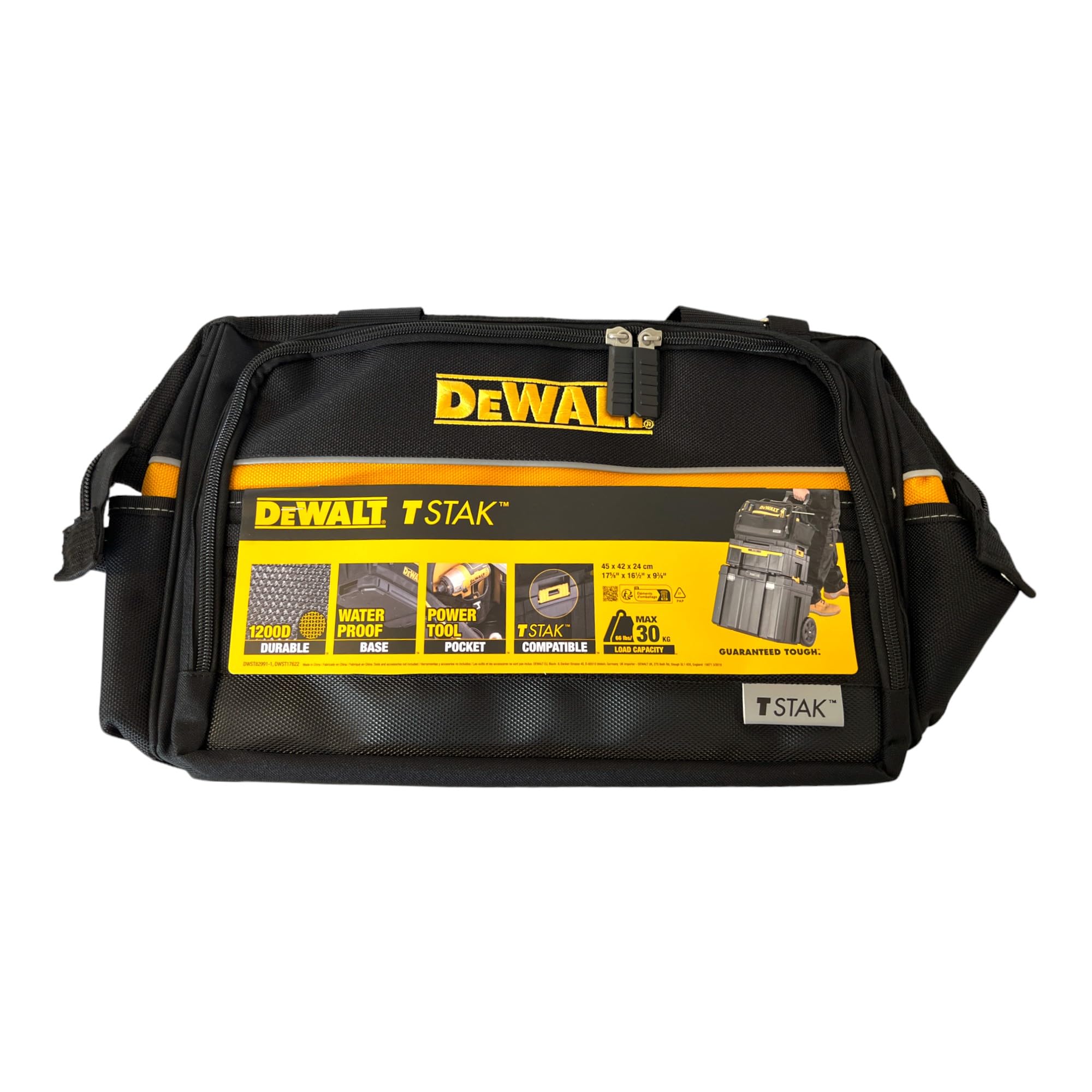 DEWALT Solidny Dwst82991-1 - bolsa cerrada tstak dla profesjonalistów i majsterkowiczów do pracy profesjonalnej wysoka trwałość