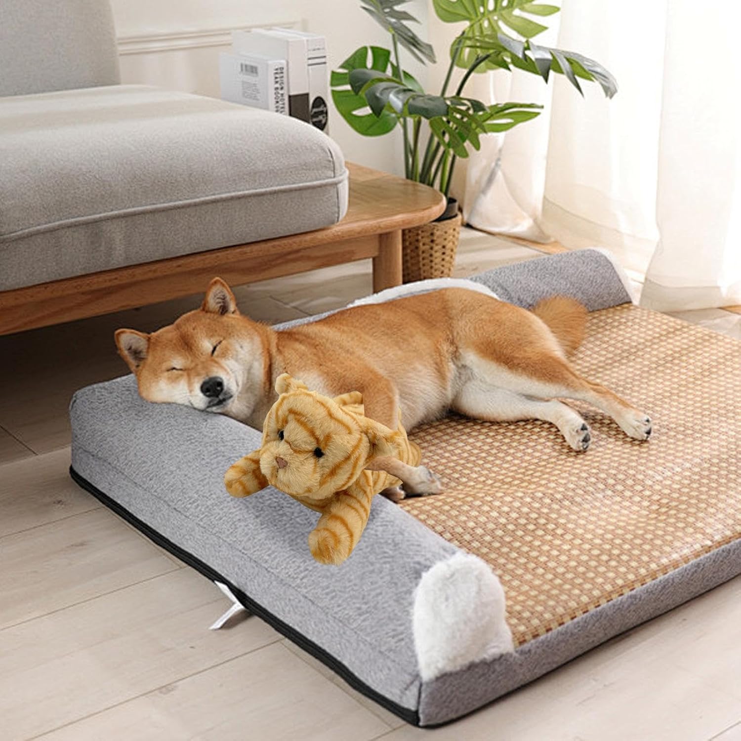 Seyrnicay Stuffed Animal With Heartbeat | Plush Heartbeat Puppy Behavioral Training Toy - Pet Calming Puppy Behavioral Training Aid Toy Pet Sleep Companion Pillow for Puppy Dog Cat Kitty Pets 4 716X6+jrLgL. AC SL1500