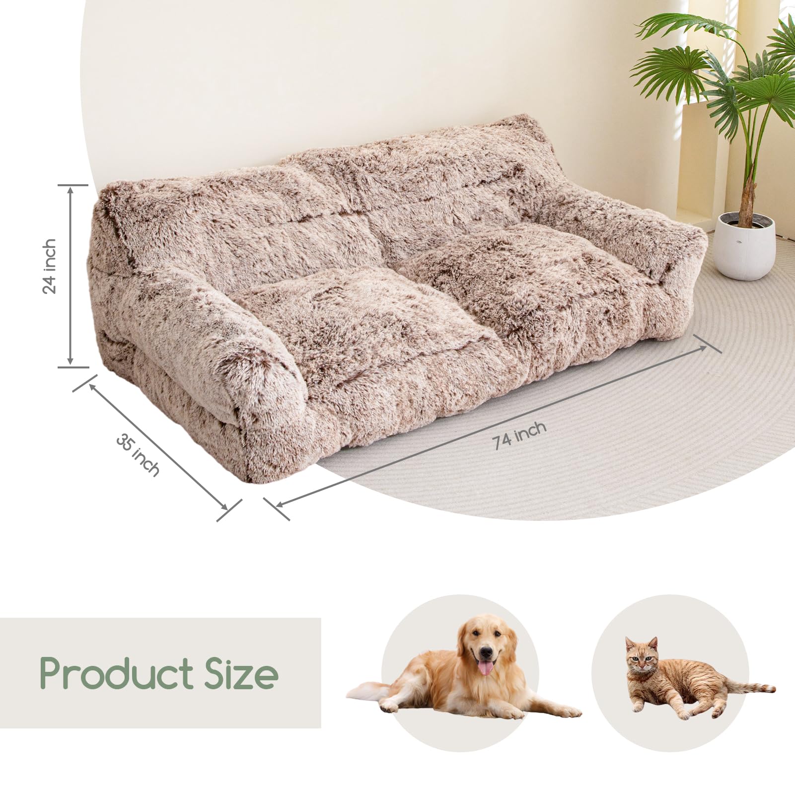 Amazon.com : HIGOGOGO Giant Human Dog Sofa Bed, Big Comfy Floor