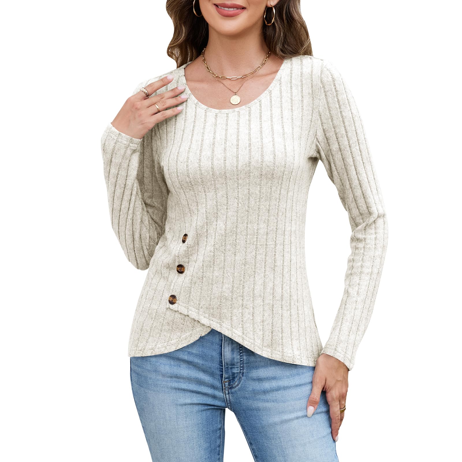 Quatrefox Pullover Damen Winter Pulli Dick Warm Thermo Winte
