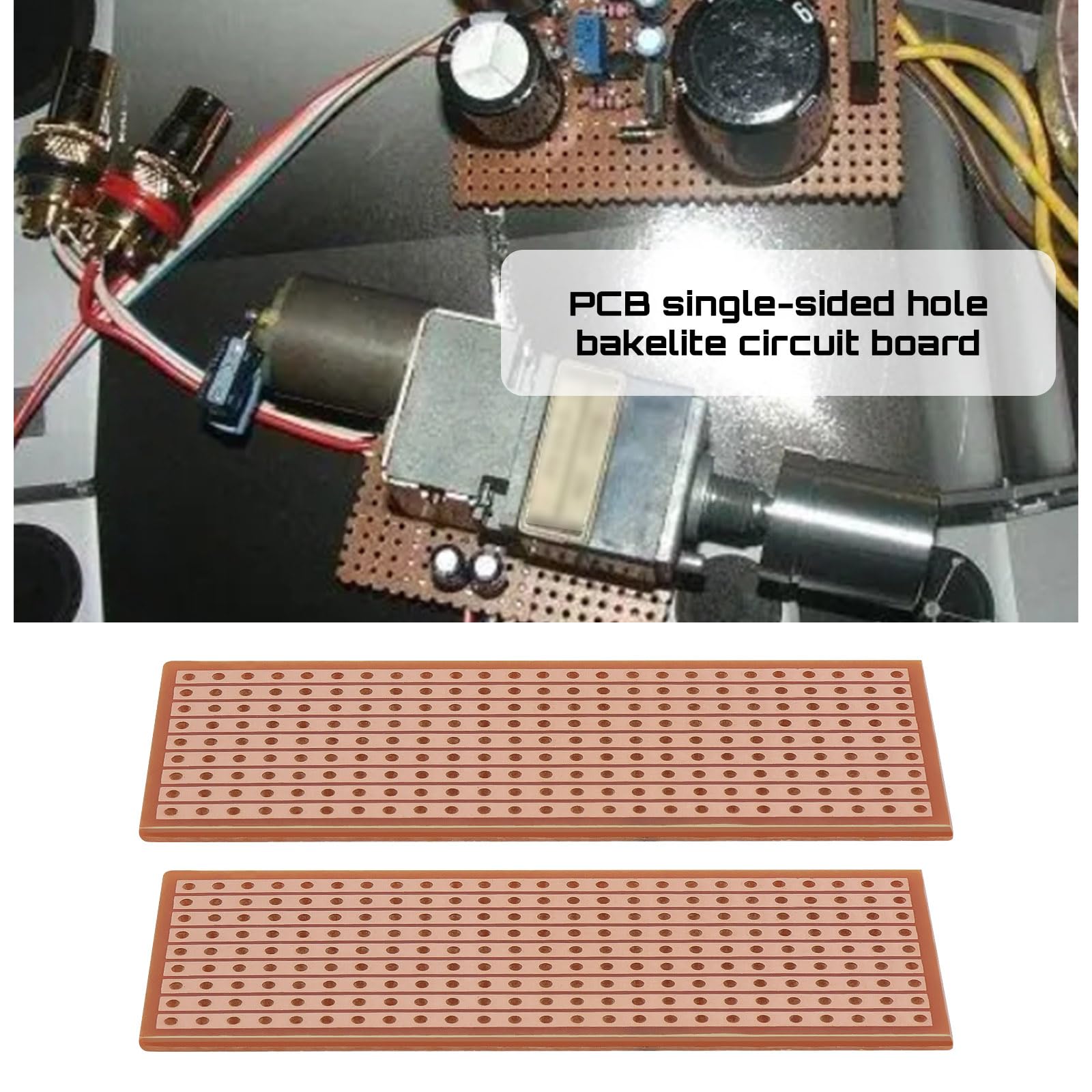 OTOTEC 20 schede prototipo su un lato singolo, 25 mm x 66 mm, PCB con foro singolo lato, circuito in bachelite, per saldatura fai da te, progetti elettronici, circuiti di prova