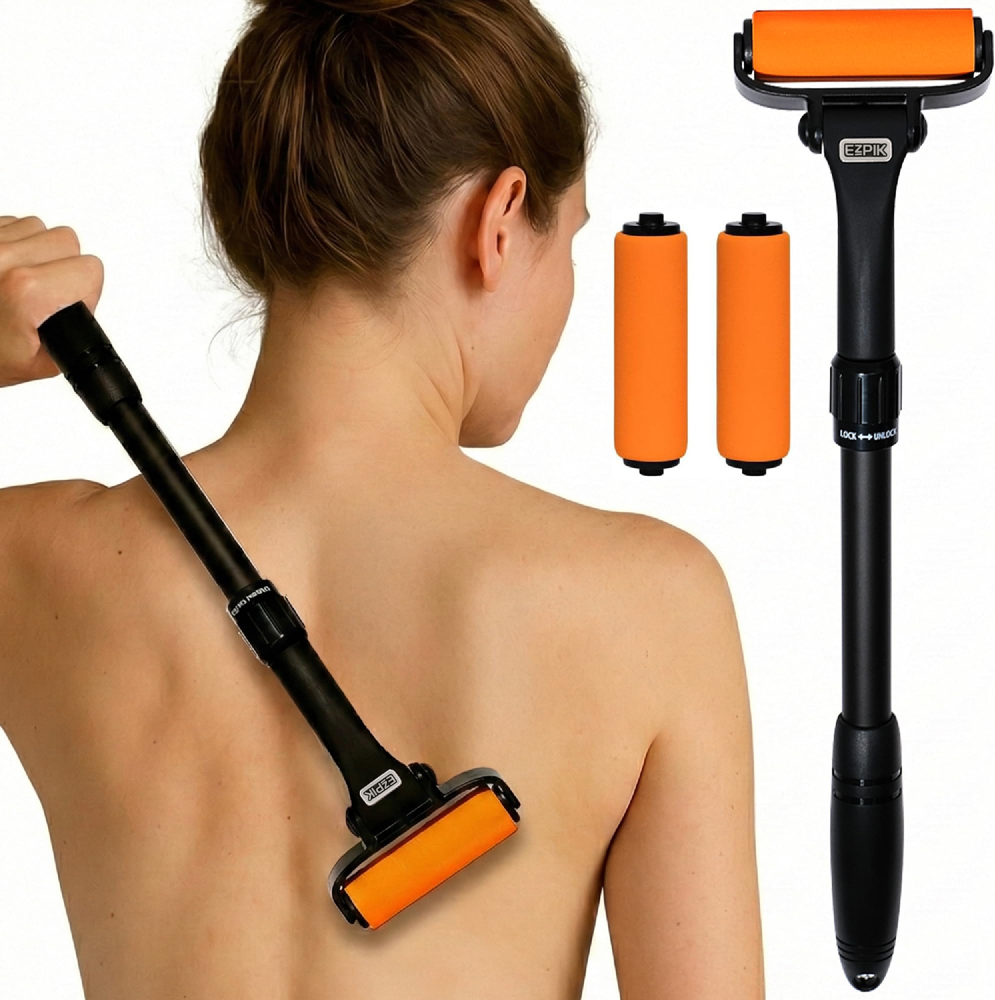 EZPIK Pro 40" Extended Grabber Reacher Tool for Elderly, Trash Hand Grabber Pickup Sticks for Seniors, Foldable Gripper Claw Pickup Tool, Hand Extension Magnetic Folding Tongs