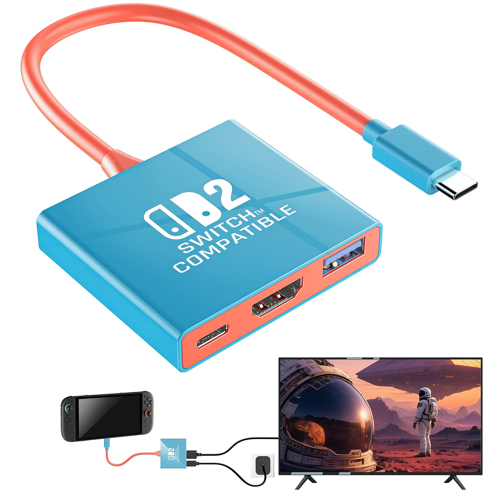 Amazon.com: Auarte Switch 2 Dock for Nintendo Switch 2(2025) or 1