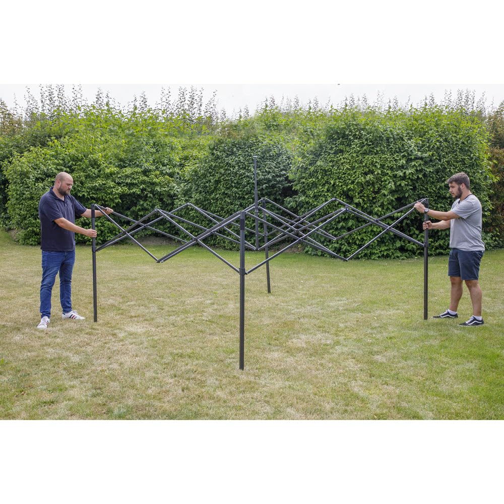 Pavillon de jardin pliable 2 x 2 m – Cadre robuste et résistant à l'eau – Bleu