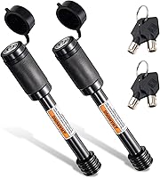 CZC AUTO 5/8" x 4" Extra Long Trailer Hitch Lock Pin - Keyed Alike 2-Pack for Class III/IV Hitches, Trucks, Boats, Bike Racks