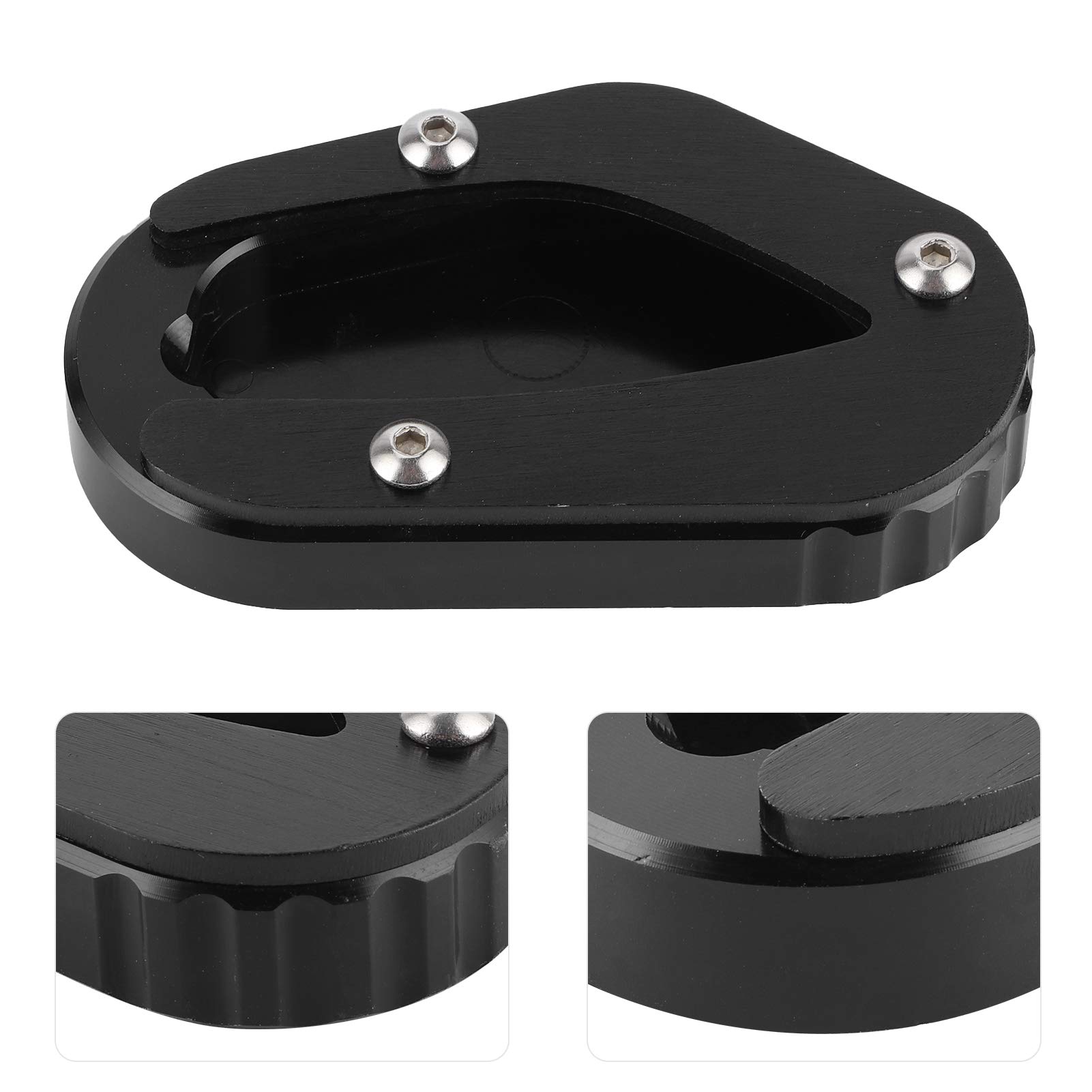 Stojak motocyklowy, stojak boczny motocykla Powiększ przedłużenie podpórki pasuje dla TRIUMPH Bonneville T100/T120(Black)