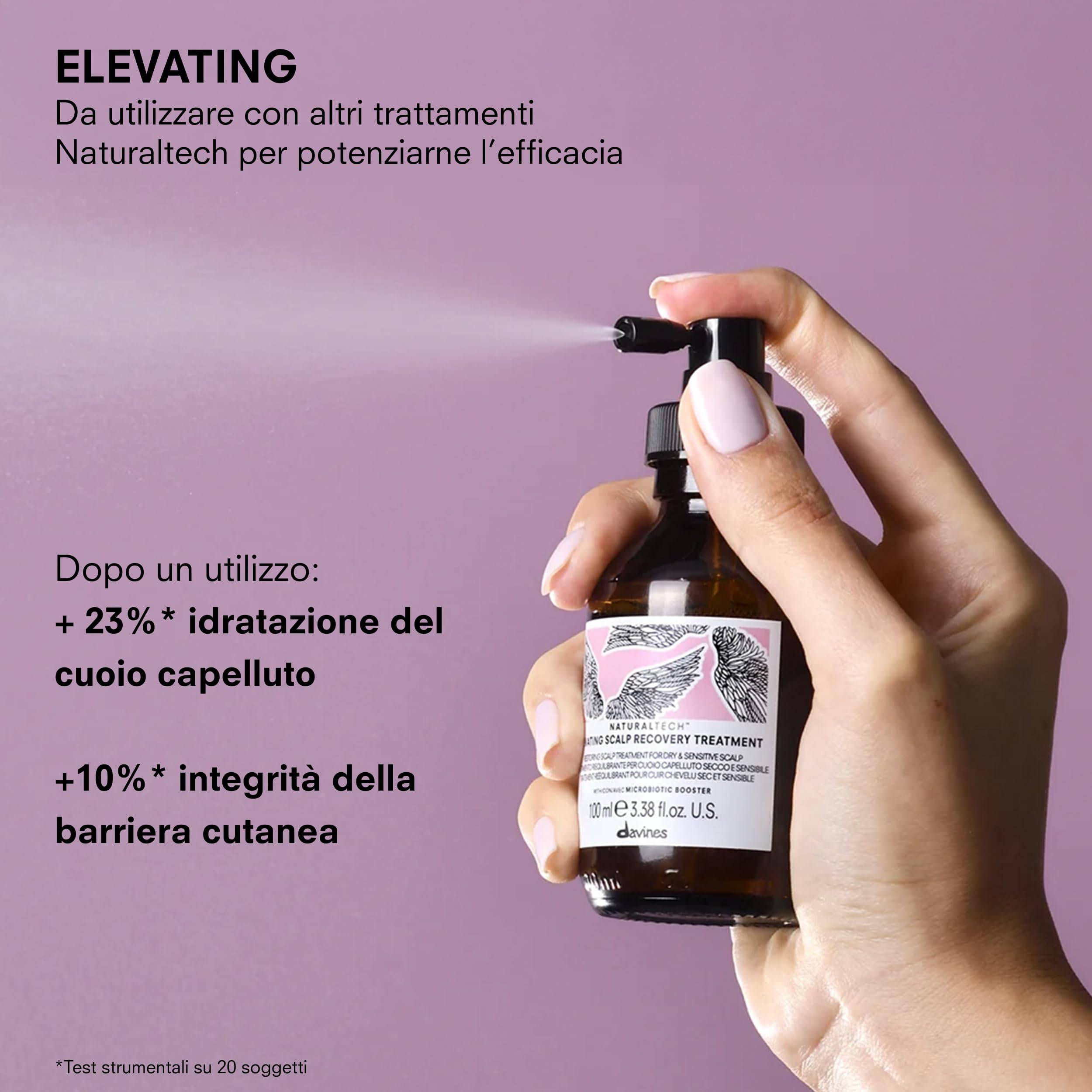 Davines NATURALTECH ELEVATING Scalp Recovery Treatment - Trattamento riequilibrante per cuoio capelluto sensibilizzato e disidratato - Lenitivo e idratante - 100 ml