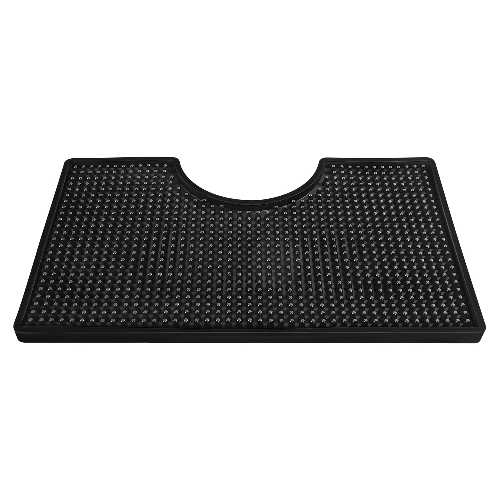 Alfombrilla para café bar (2 piezas) Alfombrillas de barra de PVC negras, bandeja de goteo en forma de U for uso en torres de cerveza caseras, alfombrilla de goteo gruesa resistente al calor for bebid