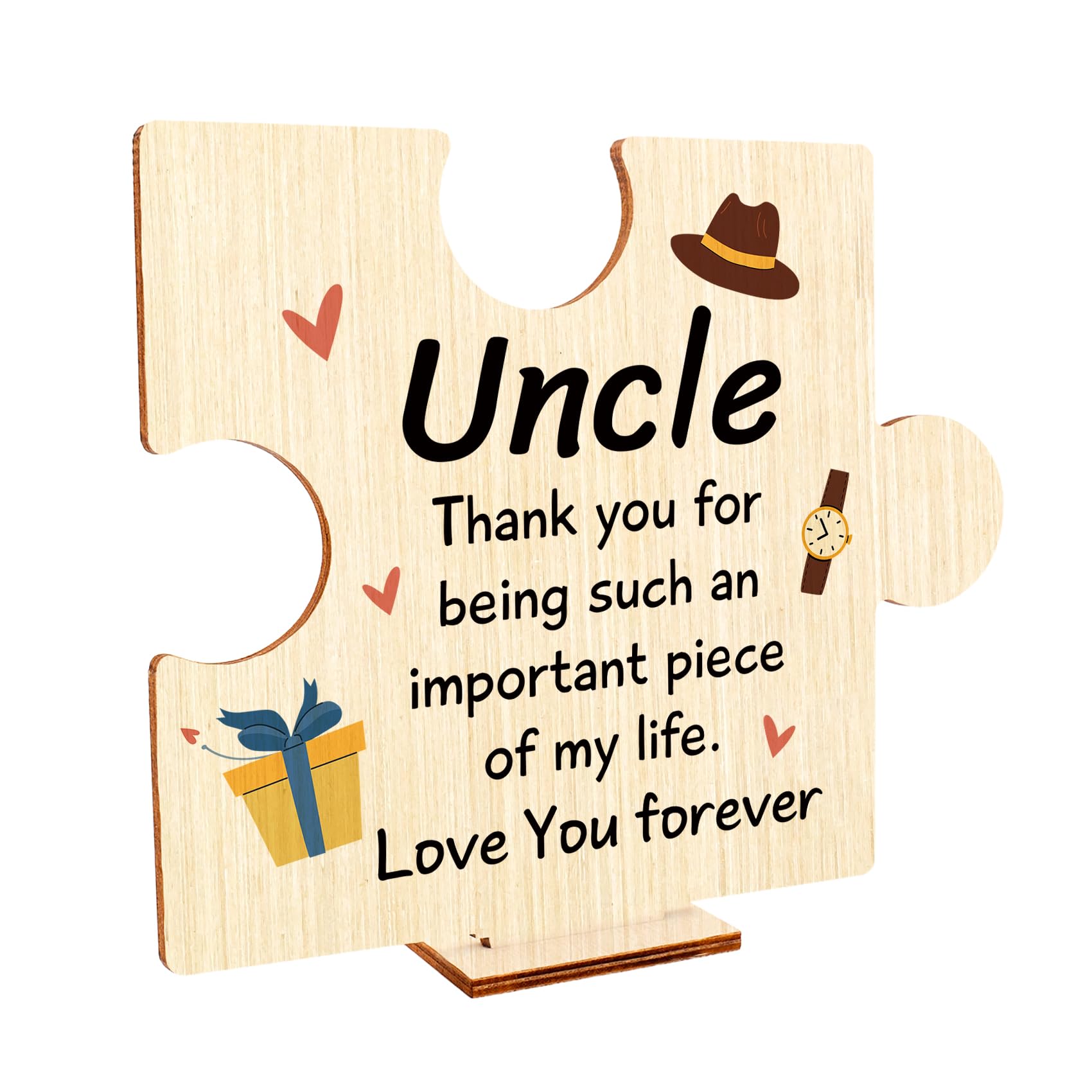 Uncle Gifts for Birthday Fathers Day Uncle Gifts from Nephew Uncles Presents Best Uncles Gift for Christmas Fathers Day Wooden Ornaments Stocking Fillers