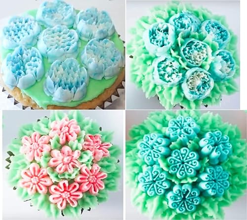 Miniatura 2 de Juego de puntas de tubería rusa, 5 piezas de acero inoxidable para decoración de pasteles, kit de suministros de decoración de cupcakes, puntas de