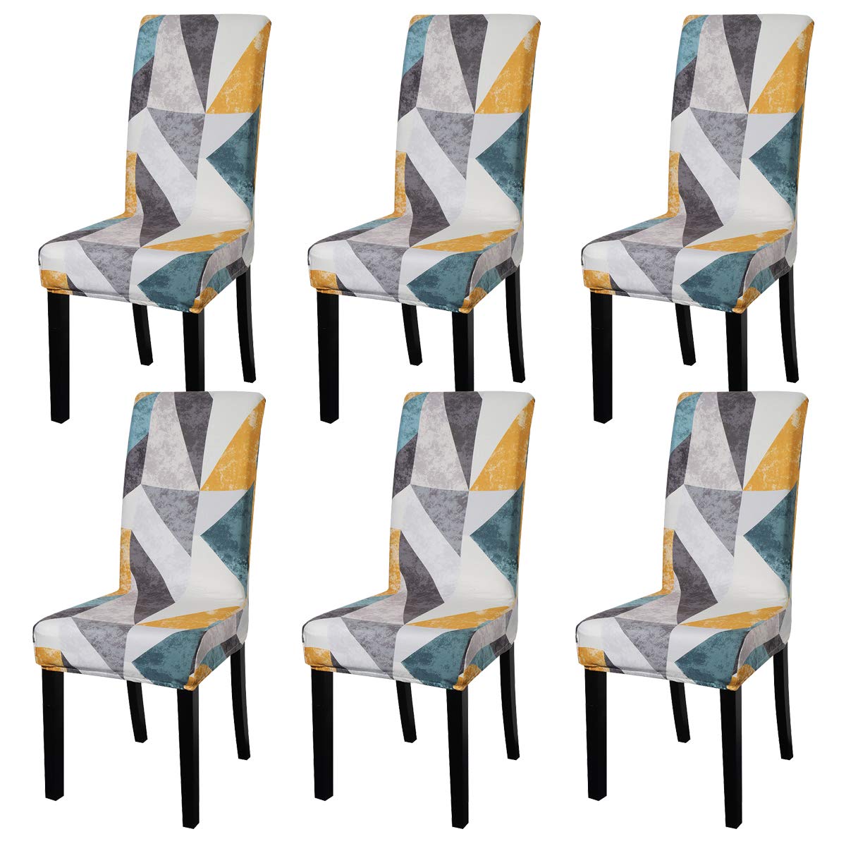 TOPCHANCES Housse de Chaise Élastique Protecteur de Chaise de Salle à Manger Amovible Lavable Moderne Universel Couverture de Chaise pour Maison,Restaurant,Bar,Hôtel