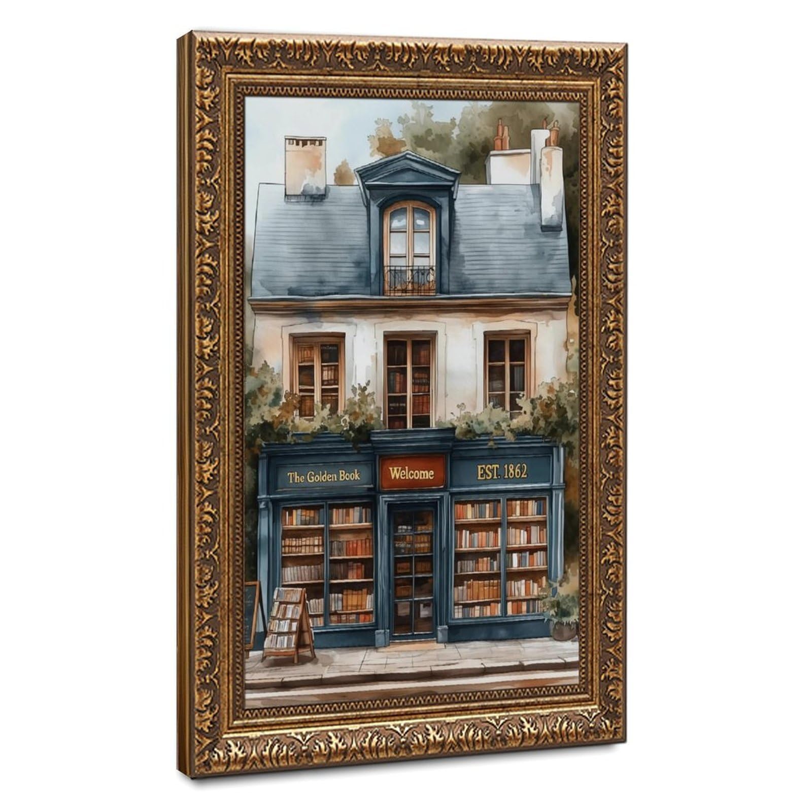 Bareronor Bookish Canvas Poster for Dorm Room Decor Gift
