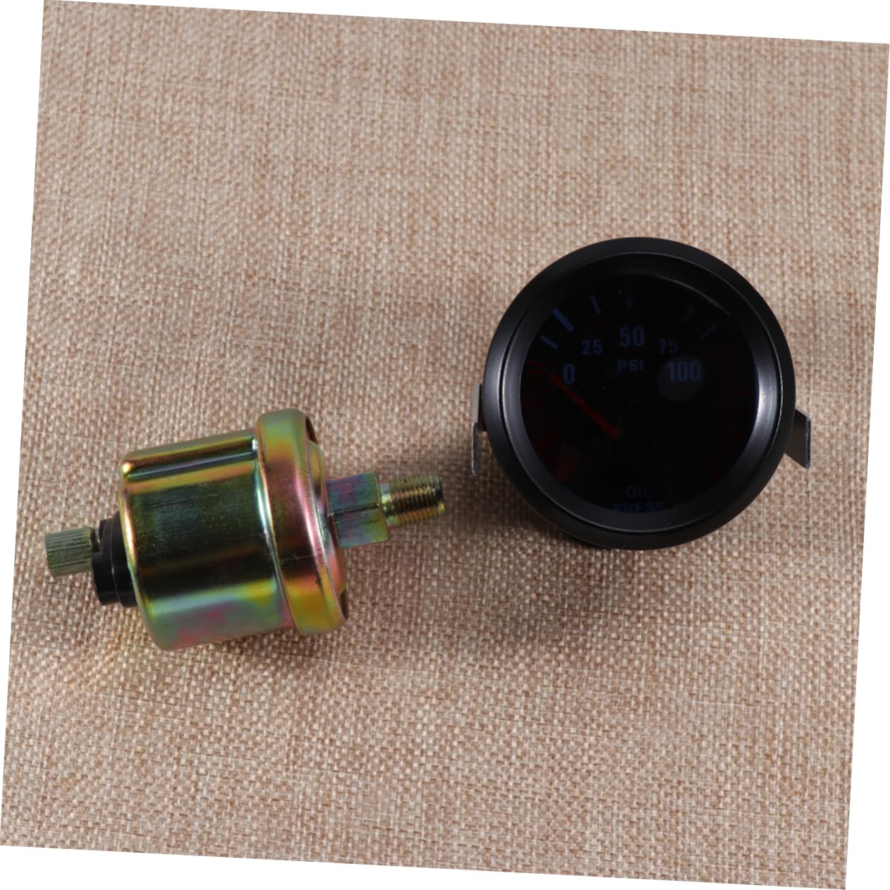 Universelle 12v 52mm Öldruckanzeige für Autos, Kunststoff