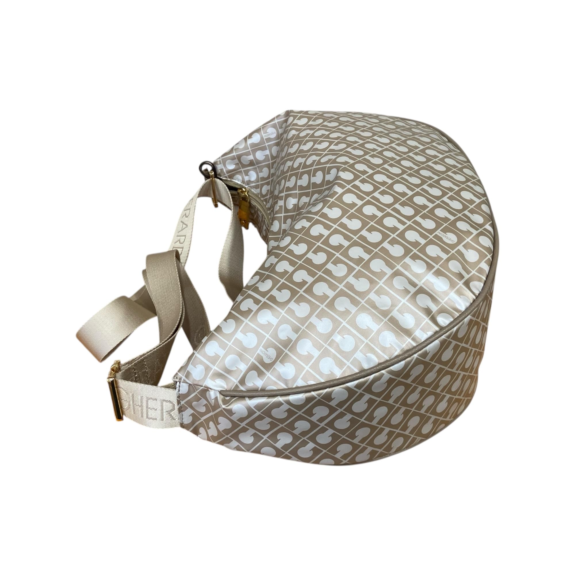 Gherardini BORSA DONNA SACCA Mezza luna MEDIA DA SPALLA TRACOLLA REGOLABILE chiusa con zip GH 0330