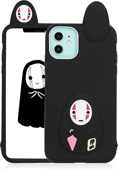 Amazon Com Lupct No Face Case For Iphone 11 6 1 3d Cartoon Anime Unique Design Cute Soft Silicone Cover Kawaii Fun Animated Stylish Fashion Cool Funny Cases For Kids Child Teens Girls Women