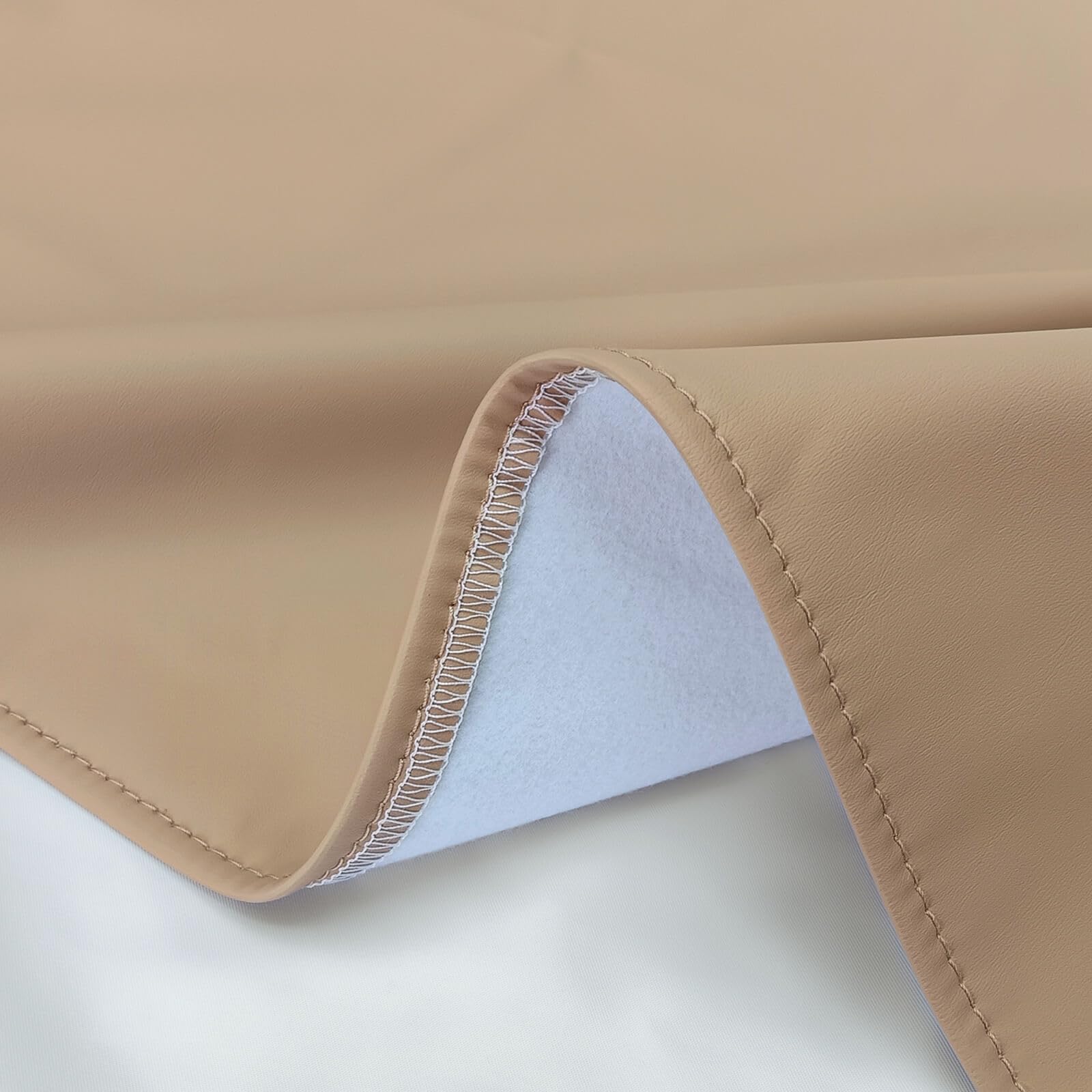 YACODAVO 2 Pack Baby Leather Changing Mat, Waterproof Portable Diaper Changing Pad for Home, Wipeable Foldable Baby Travel Mat Fits Perfectly in Diaper Bag, 30 x 17 inches, Off White and Blue