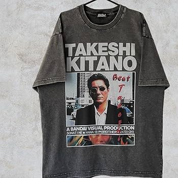 ※本物TAKESHI KITANO 北野武Tシャツ 黒　Mサイズ　美品 北野武 (ビートたけし) Tシャツ XL 古着 黒 TAKESHI KITANO