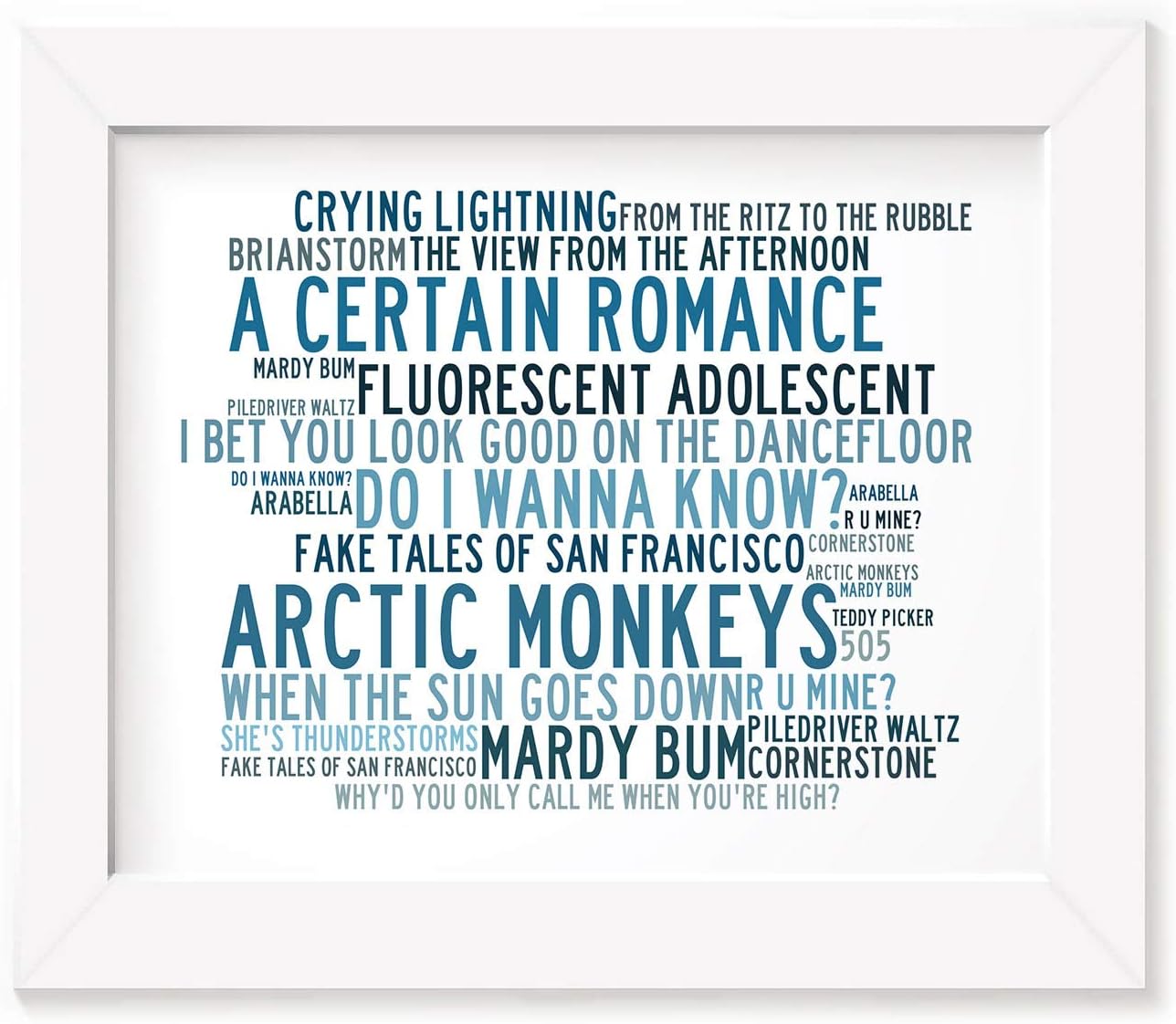 Arctic Monkeys Poster Print - Anthology - Lyrics Gift Signed Art