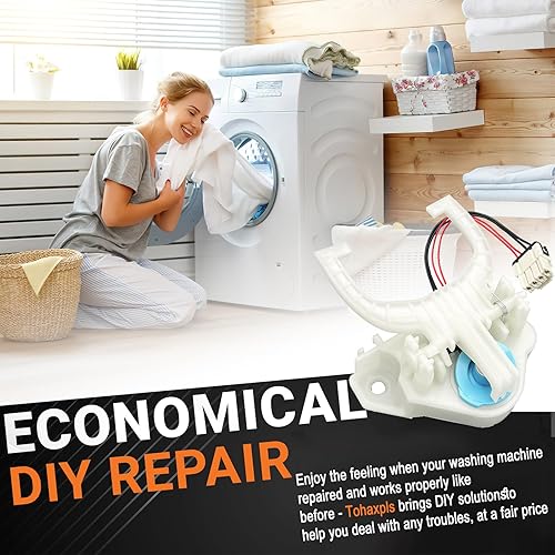 Miniatura 8 de WH03X30517 Reemplazo del actuador de cambio de arandela para piezas de lavadora GE, incluye correa de transmisión de lavadora WH01X27538, embrague